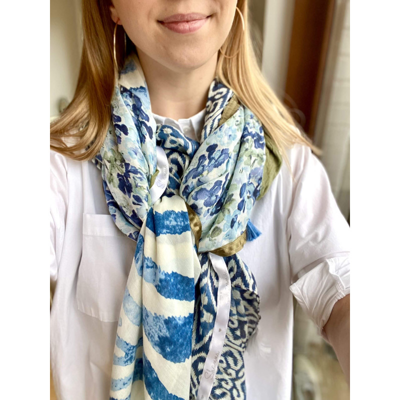 shanna-louna-foulard-bleu-kaki-bijoux-totem