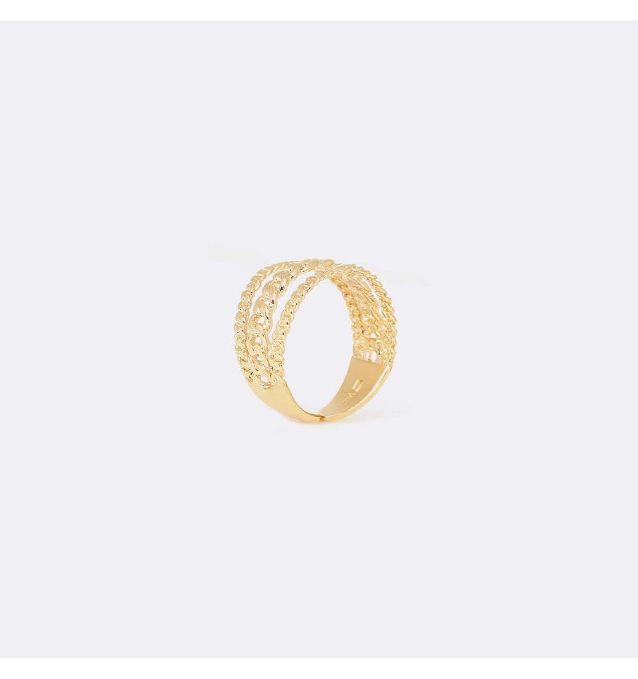 ori tao bijoux-gatsby-bague-ajustable-3 chaines-dorée-bijoux-totem.