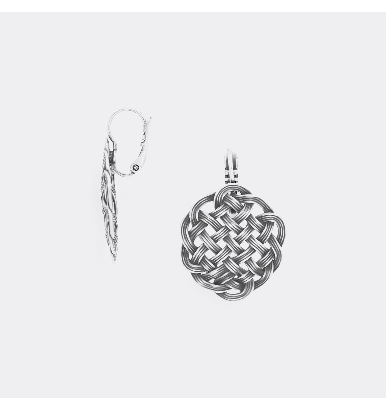 ori tao bijoux-shinomoki-dormeuses-tressées-argentées-bijoux totem.