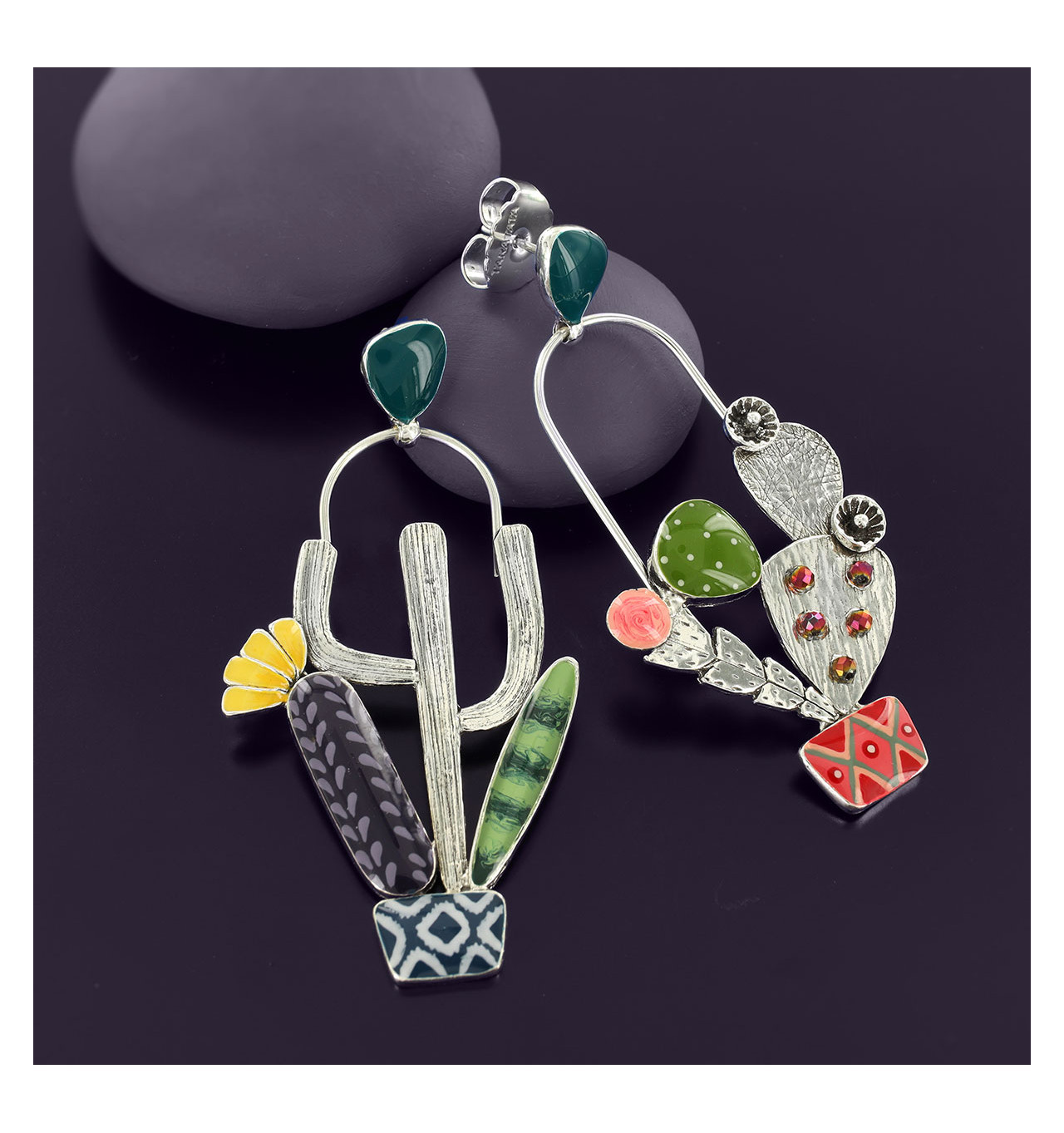 taratata-bijoux-cactus-boucles d'oreilles-fantaisies-bijoux-totem