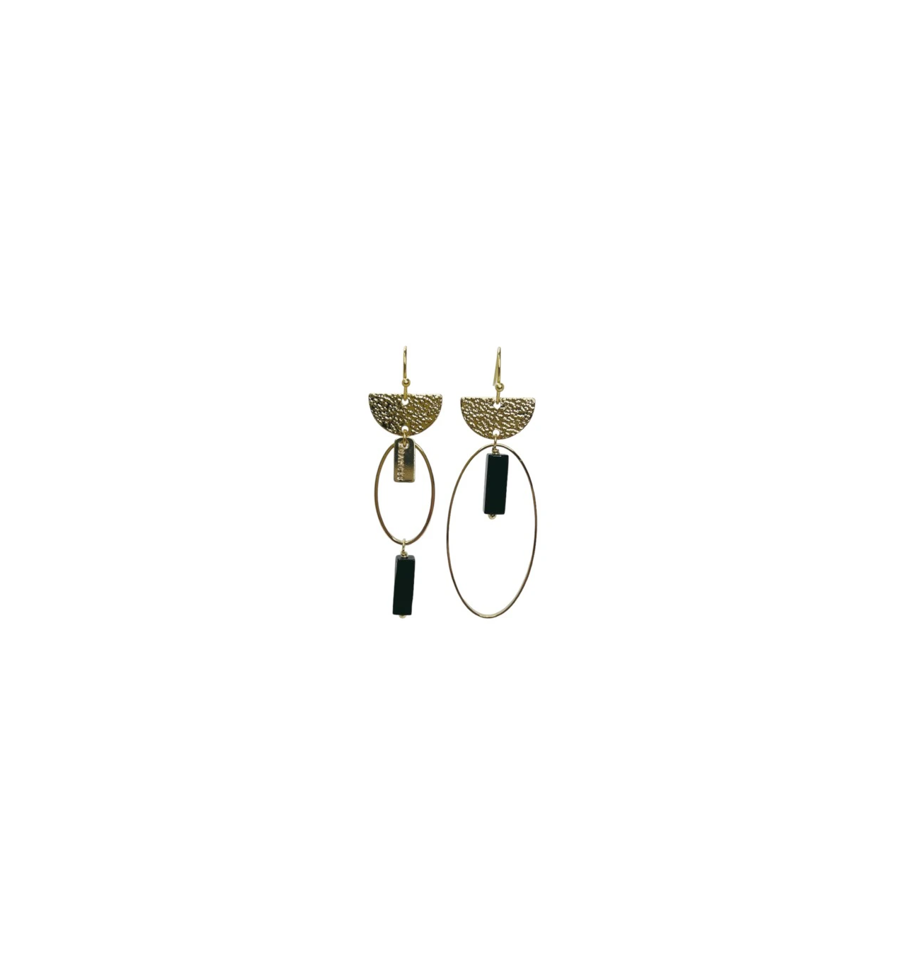 nuances-fidji-boucles d’oreilles-asymétrique-plaqué-or-bijoux totem