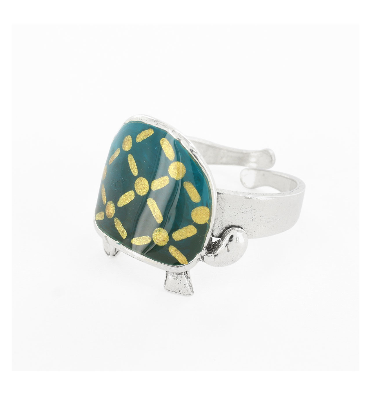 taratata-bijoux-galapagos-bague-réglable-tortue-verte-bijoux-totem