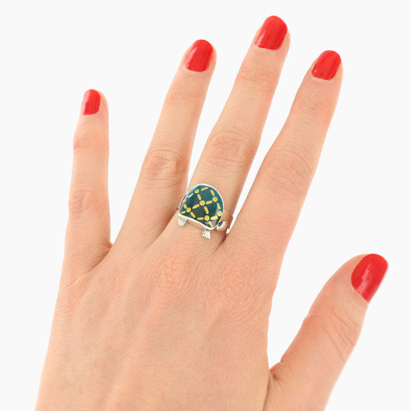 taratata-bijoux-galapagos-bague-réglable-tortue-verte-bijoux-totem