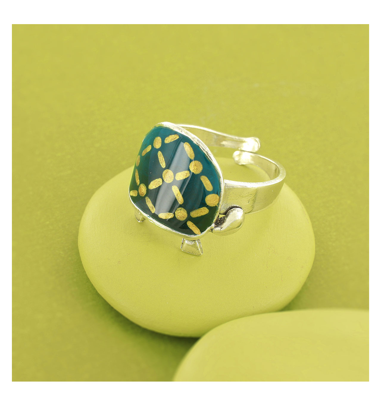 taratata-bijoux-galapagos-bague-réglable-tortue-verte-bijoux-totem