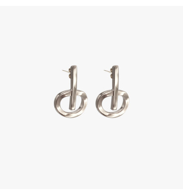 cxc-canela-opéra-boucles d'oreilles-plaquées-argent-bijoux totem
