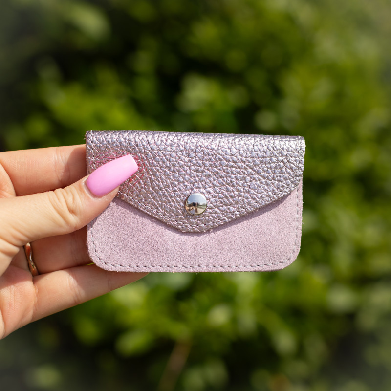 la-cartablière-portefeuille-cuir-métallisé-glycine-bijoux totem.