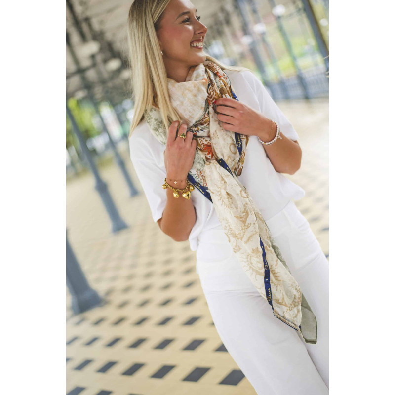 shanna-tessa-foulard-orange-kaki-rouille-bijoux-totem
