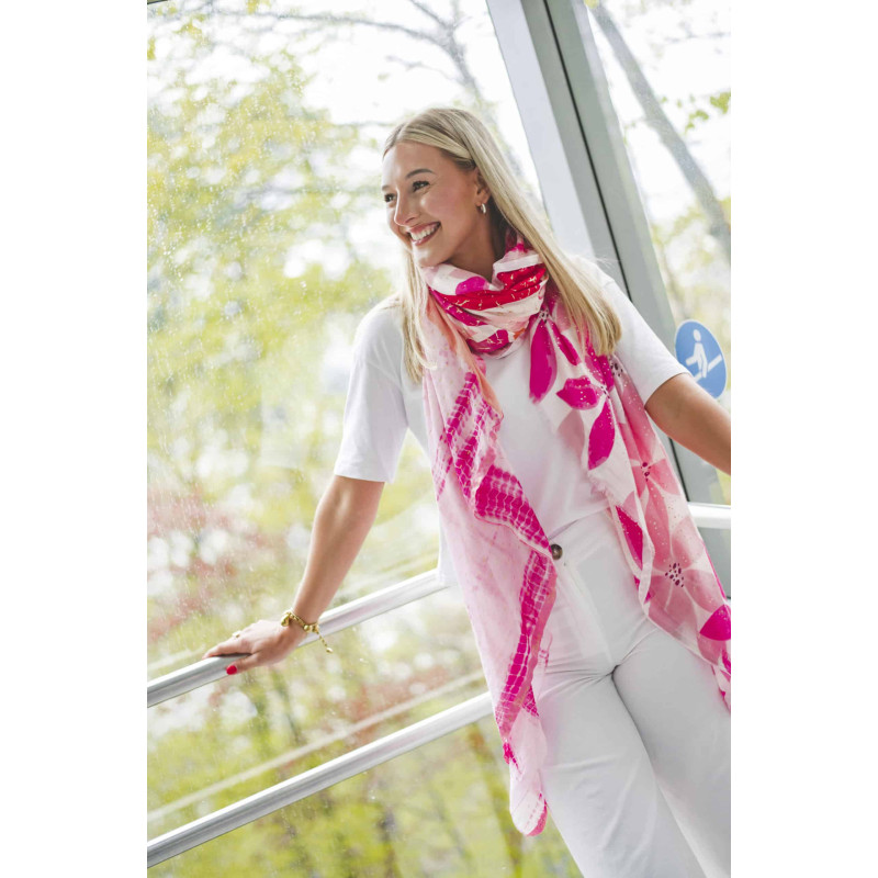 shanna-thelma-foulard-rose-blanc-pêche-bijoux-totem
