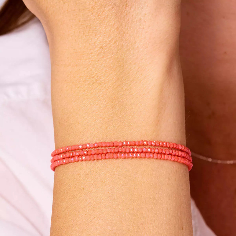 doriane-bijoux-corail-bracelet-élastique-argent-bijoux-totem.