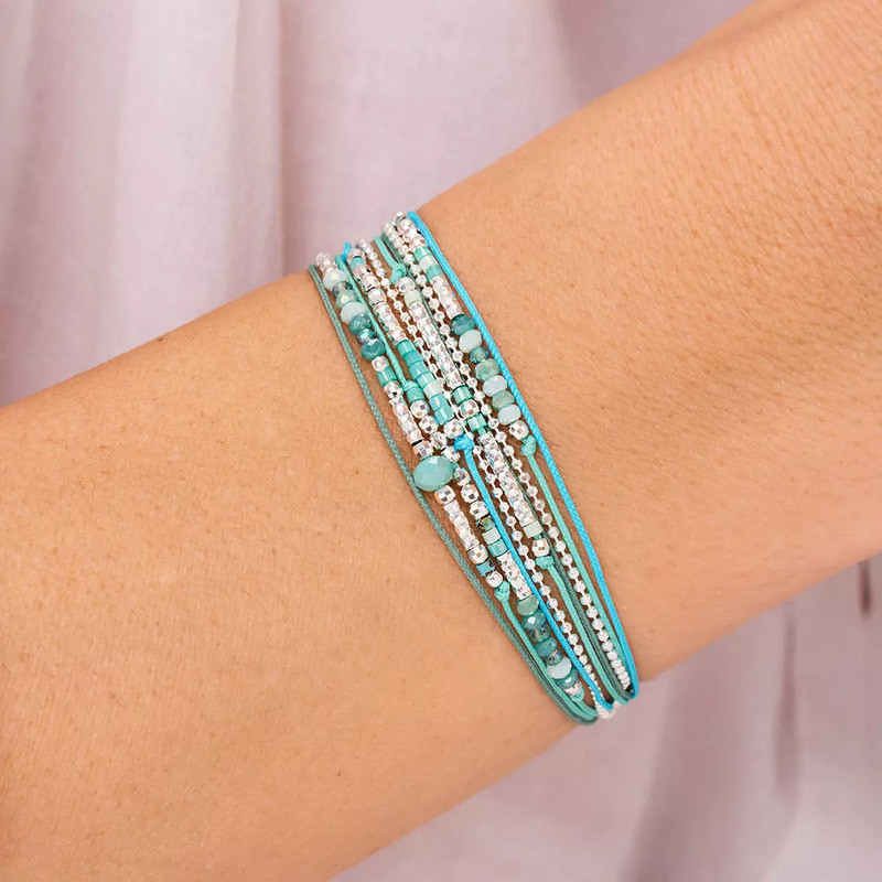 doriane-bijoux-atlanta-bracelet-argent-multitours-vert-turquoise-bijoux-totem