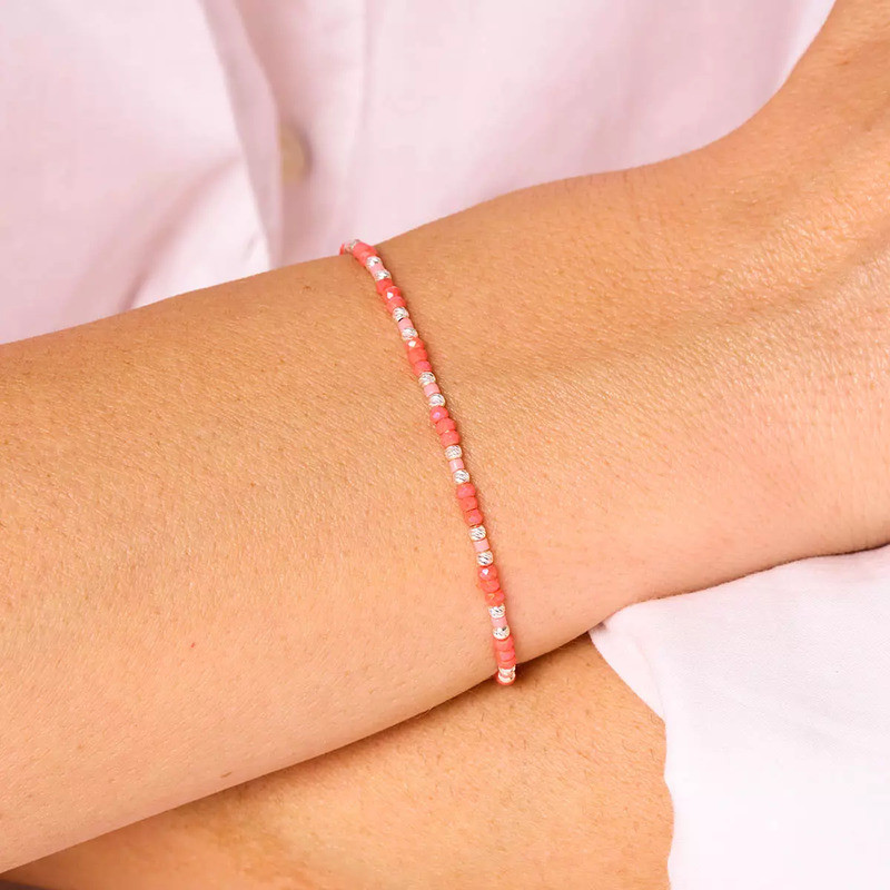 doriane-bijoux-corail-nusa-bracelet-élastique-argent-bijoux-totem.