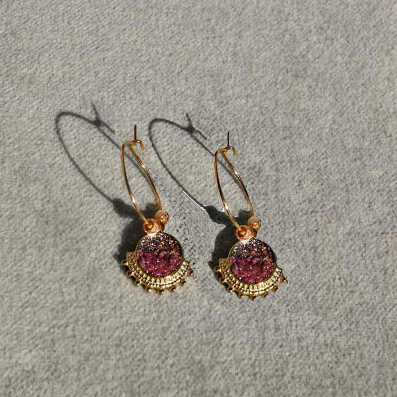 loetma-jasmine-boucles d’oreilles-créoles-rubis-bijoux totem
