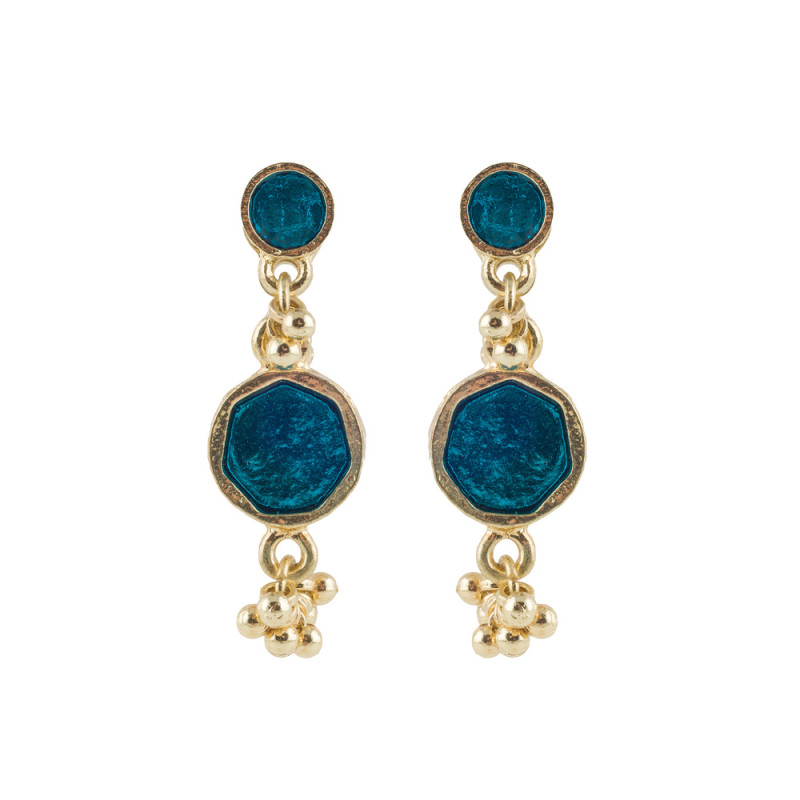 house-of-tuhina-boucles-d ’oreilles-dorées-bijoux-totem.