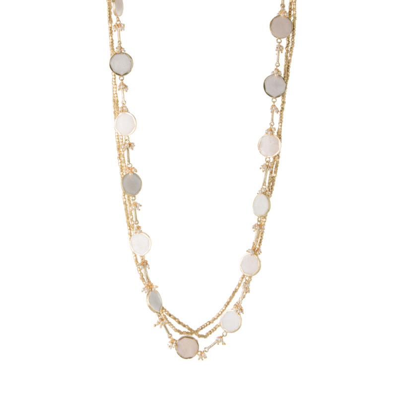 Collier Sautoir 3 Rangs, Marque House Of Tuhina | Bijoux Totem