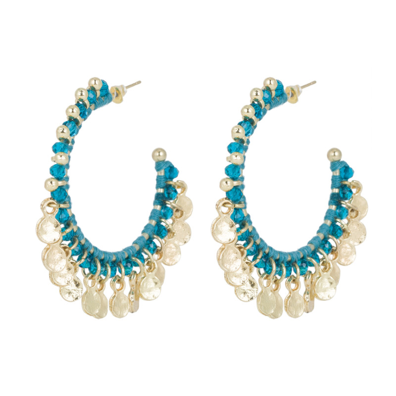 house-of-tuhina-boucles-d ’oreilles-dorées-bleu-bijoux-totem.