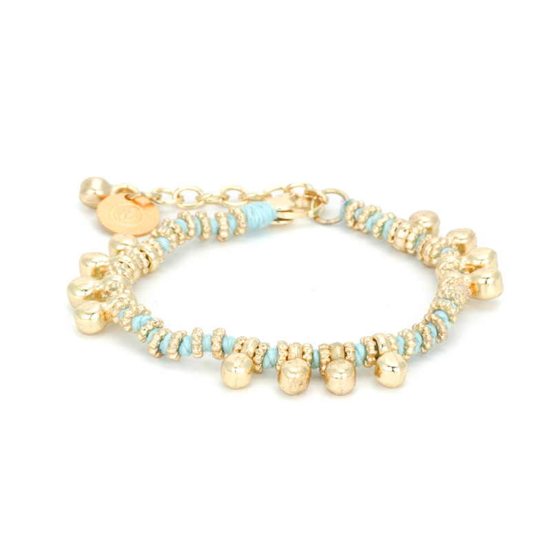 house-of-tuhina-doré-bleu-bracelet-fantaisie-bijoux-totem.