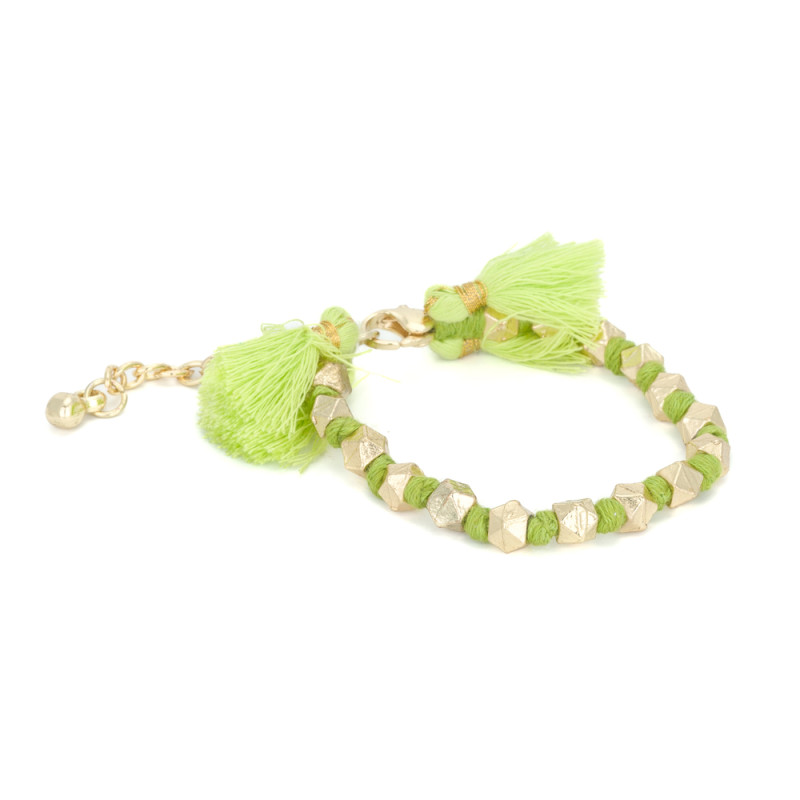house-of-tuhina-gold-vert-citron-bracelet-fantaisie-bijoux-totem.
