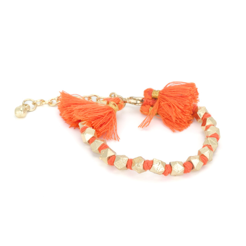 house-of-tuhina-gold-orange-bracelet-fantaisie-bijoux-totem.