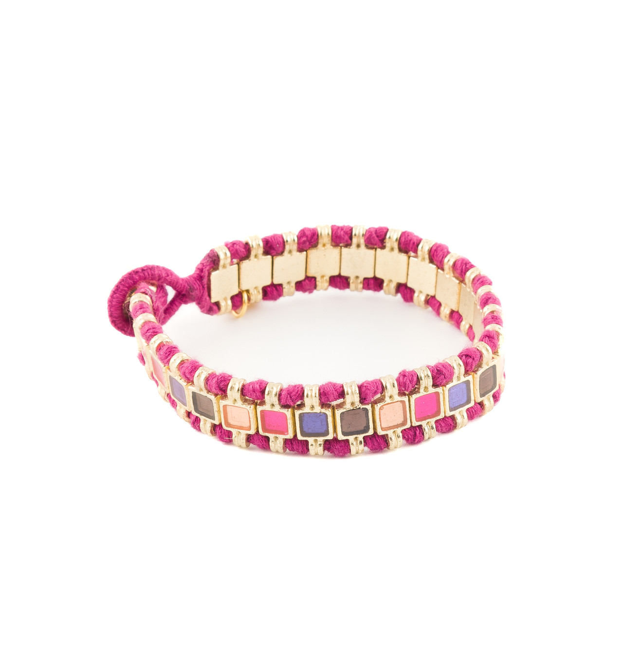 Bijoux Totem HOUSE OF TUHINA Bracelet Magenta. HOUSE OF TUHINA