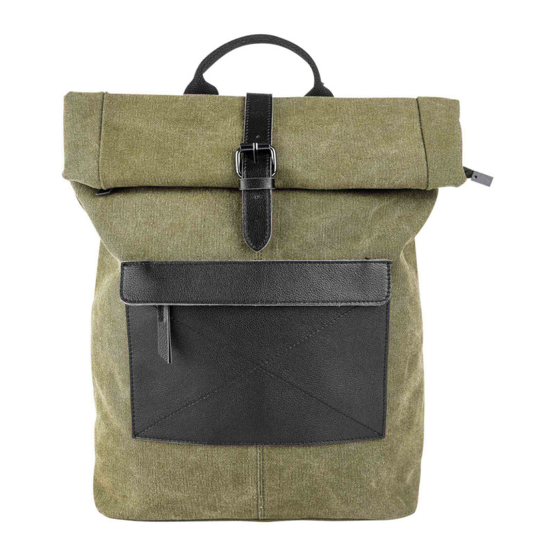 zede paris-bastille-olive-sac-a-dos-cuir-toile-bijoux totem.