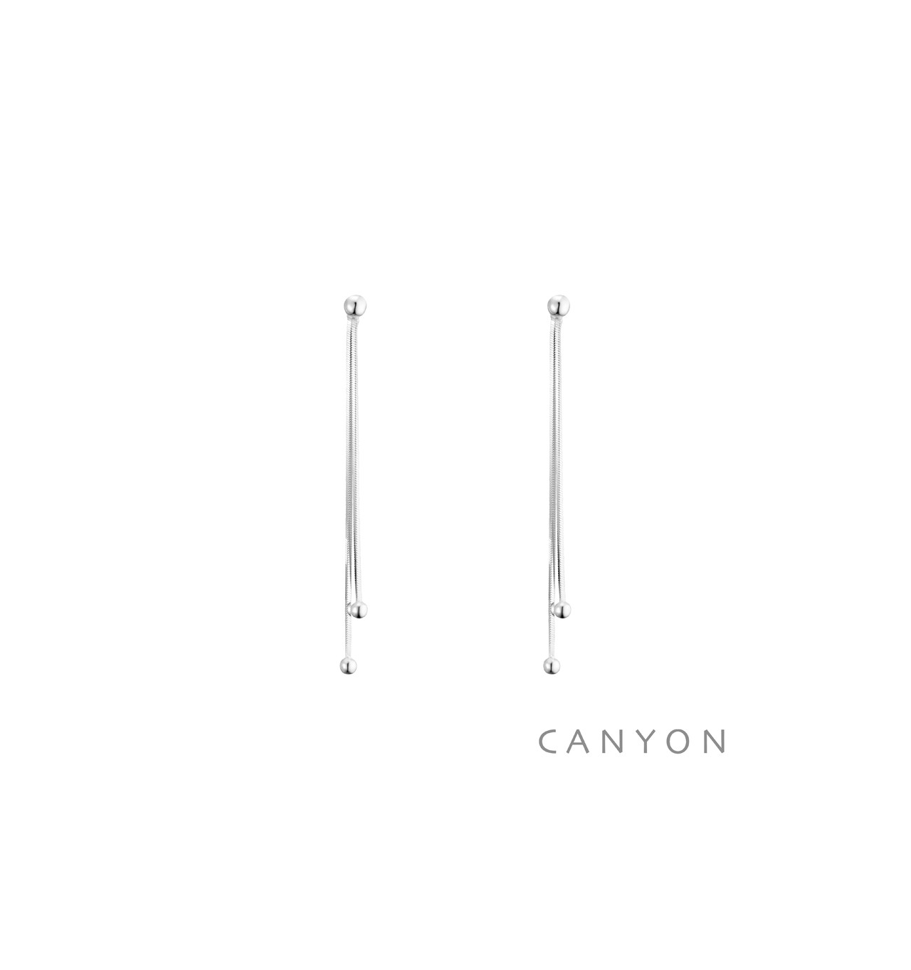 Bijoux Totem CANYON CANYON France Boucles d'oreilles Pendantes Argent.