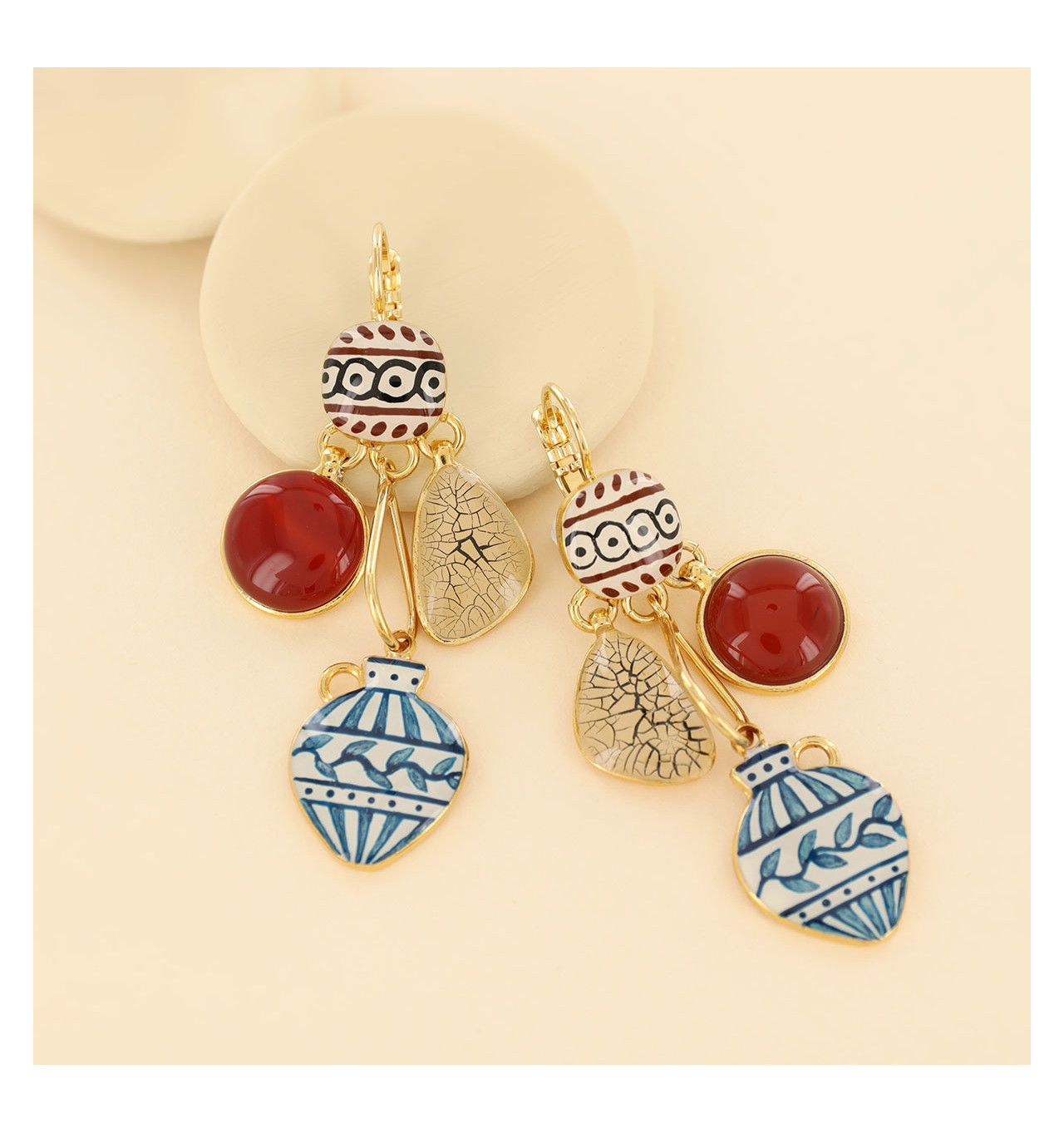 Bijoux Totem TARATATA TARATATA bijoux Boucles d’oreilles Dormeuses Antique.