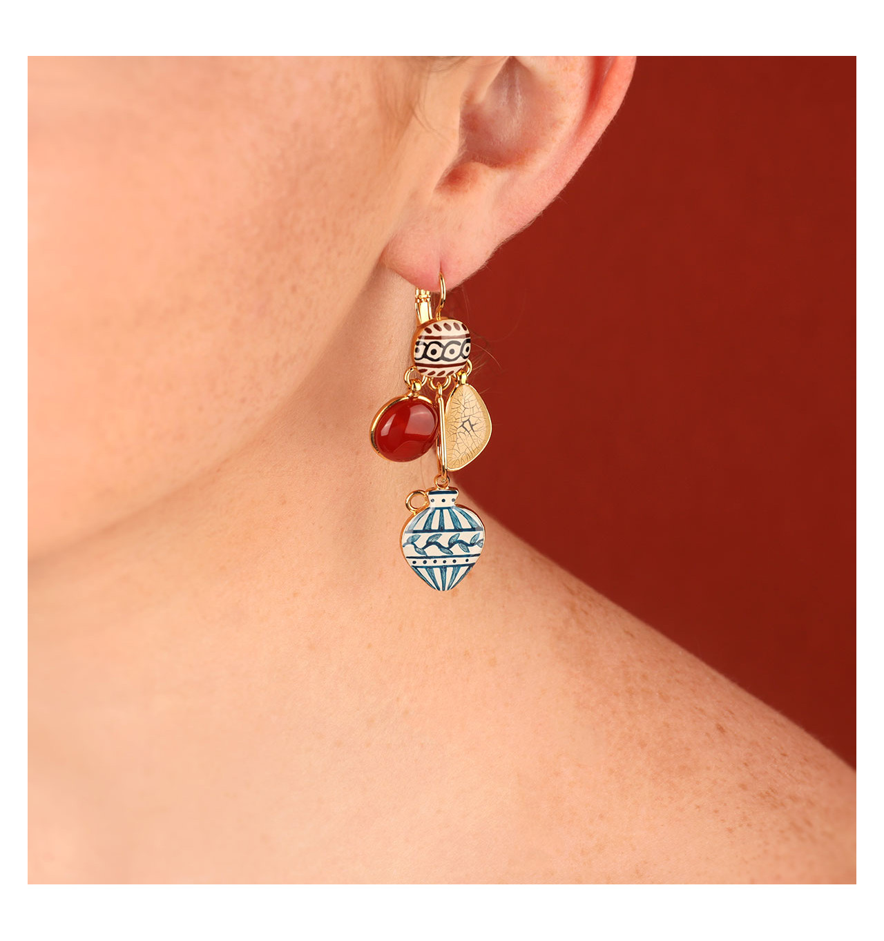 Bijoux Totem TARATATA TARATATA bijoux Boucles d’oreilles Dormeuses Antique.