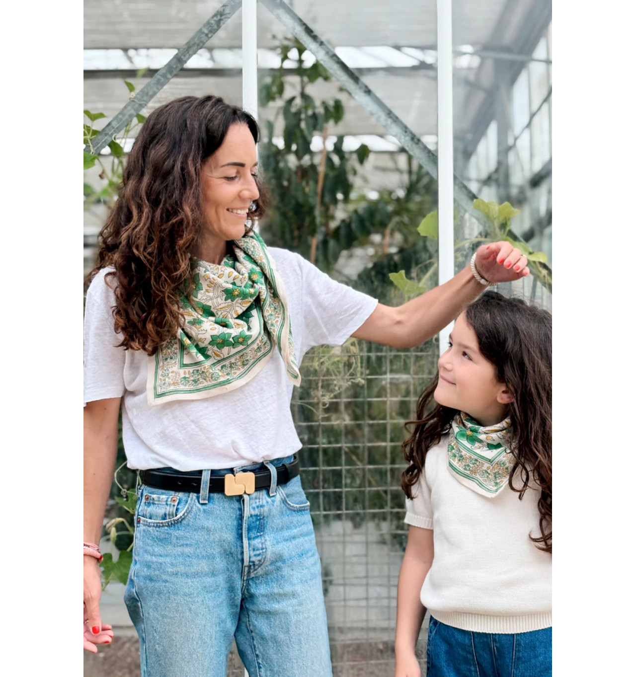 Bijoux Totem SO FAMILY SO FAMILY Foulard Agra Pistache Small.