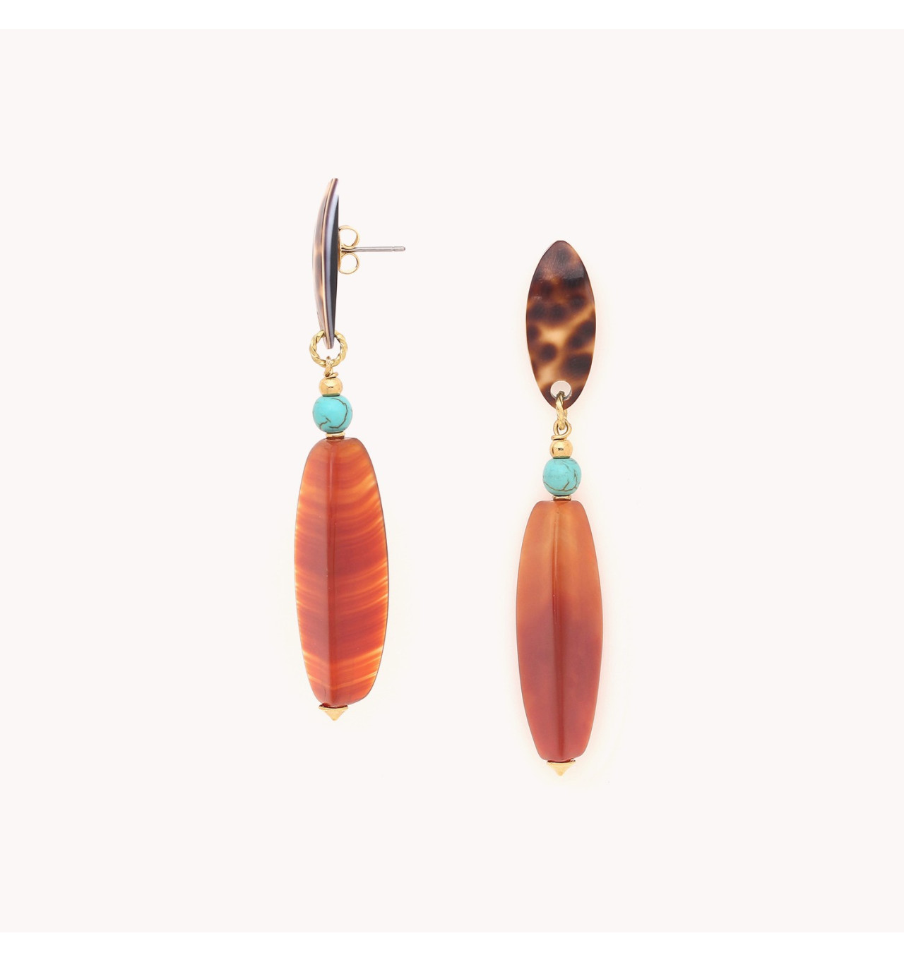 Bijoux Totem NATURE NATURE bijoux Boucles d'oreilles Puces Surabaya.