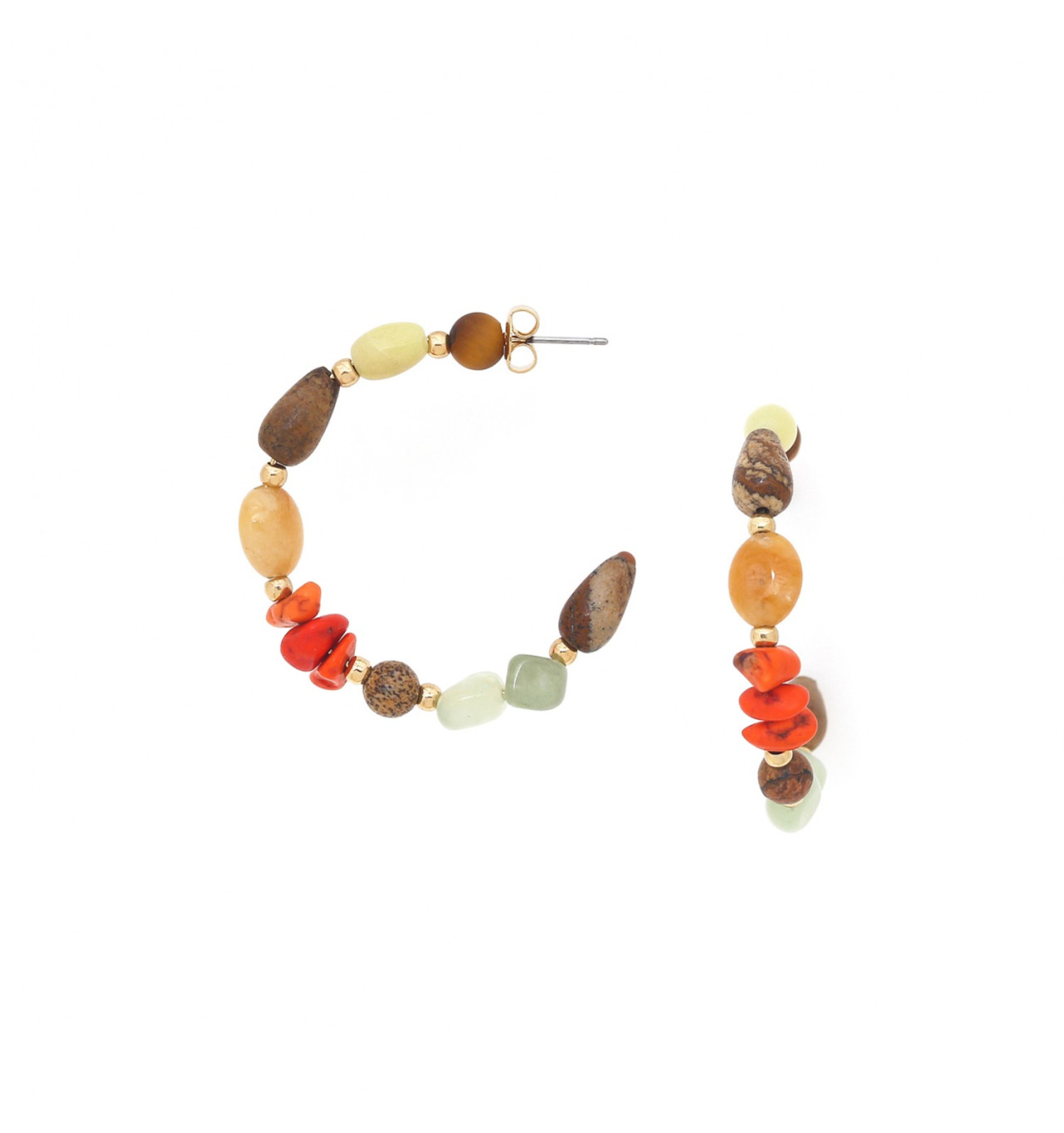 Bijoux Totem NATURE NATURE bijoux Boucles d'oreilles Créoles Tivoli.