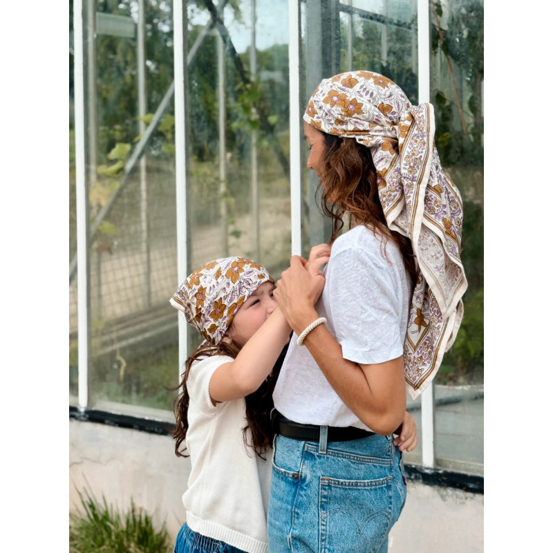 Foulard Agra Mocha, Marque SO FAMILY | Bijoux Totem.