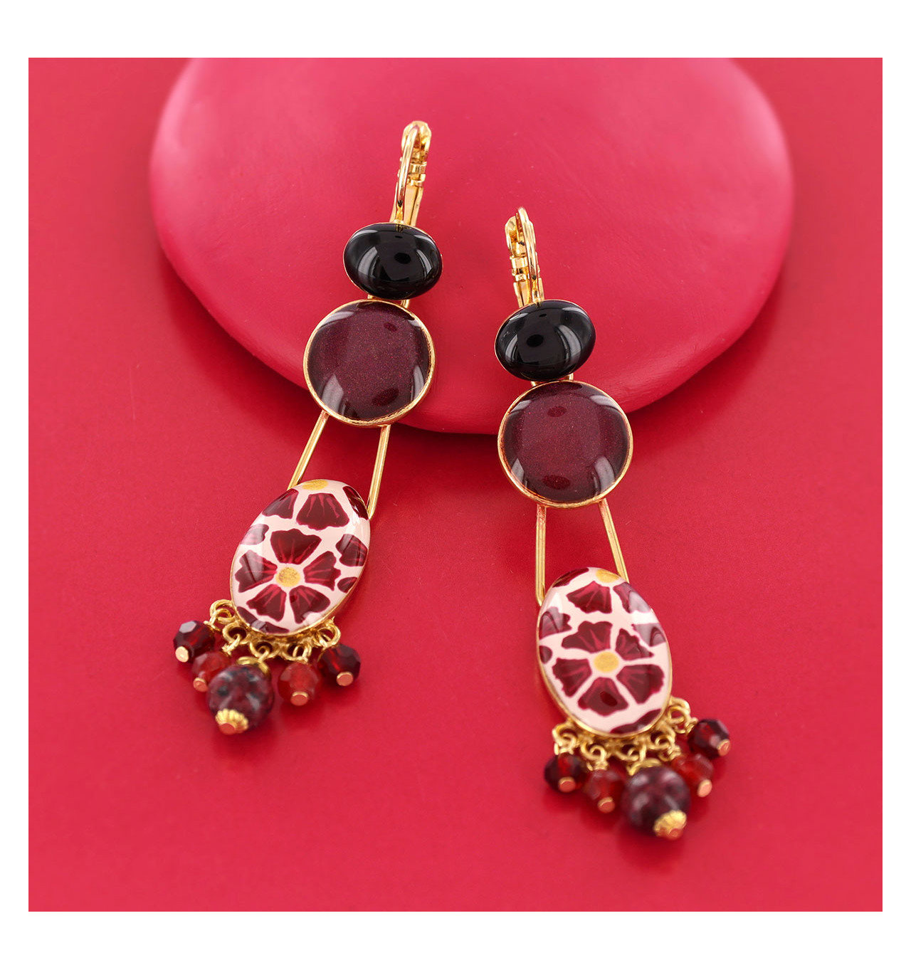 Bijoux Totem TARATATA TARATATA bijoux Boucles d’oreilles Dormeuses Magnolia.