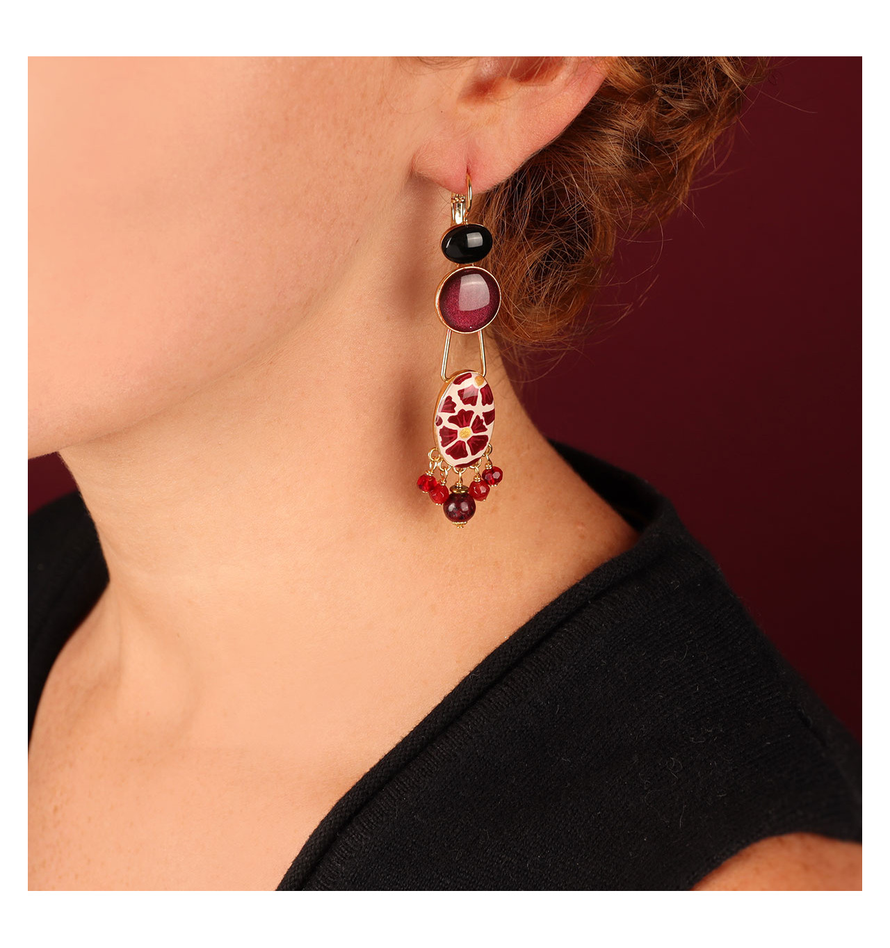 Bijoux Totem TARATATA TARATATA bijoux Boucles d’oreilles Dormeuses Magnolia.