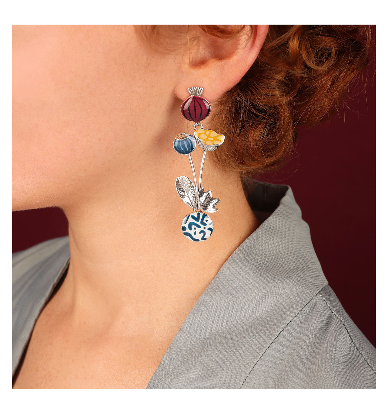 Bijoux Totem TARATATA TARATATA bijoux Boucles d'oreilles Puces Opium.