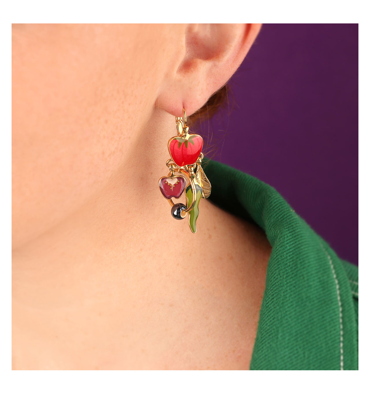 Bijoux Totem TARATATA TARATATA bijoux Boucles d’oreilles Dormeuses Paprika.
