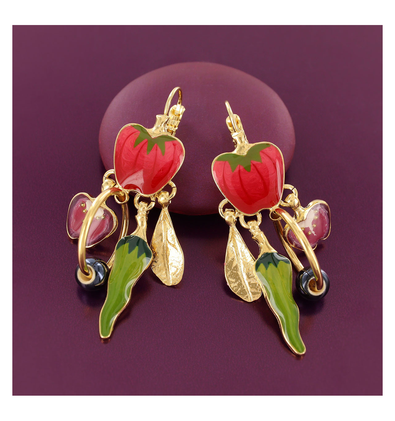 Bijoux Totem TARATATA TARATATA bijoux Boucles d’oreilles Dormeuses Paprika.