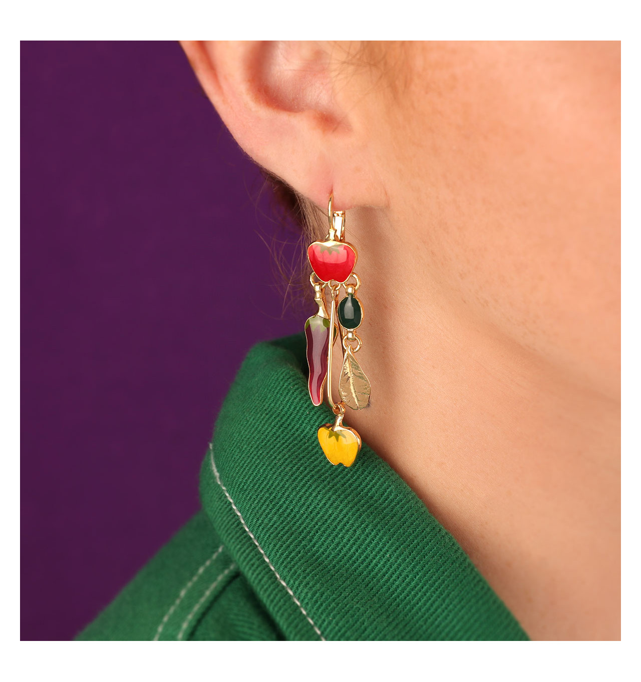 Bijoux Totem TARATATA TARATATA bijoux Boucles d’oreilles Dormeuses Paprika.