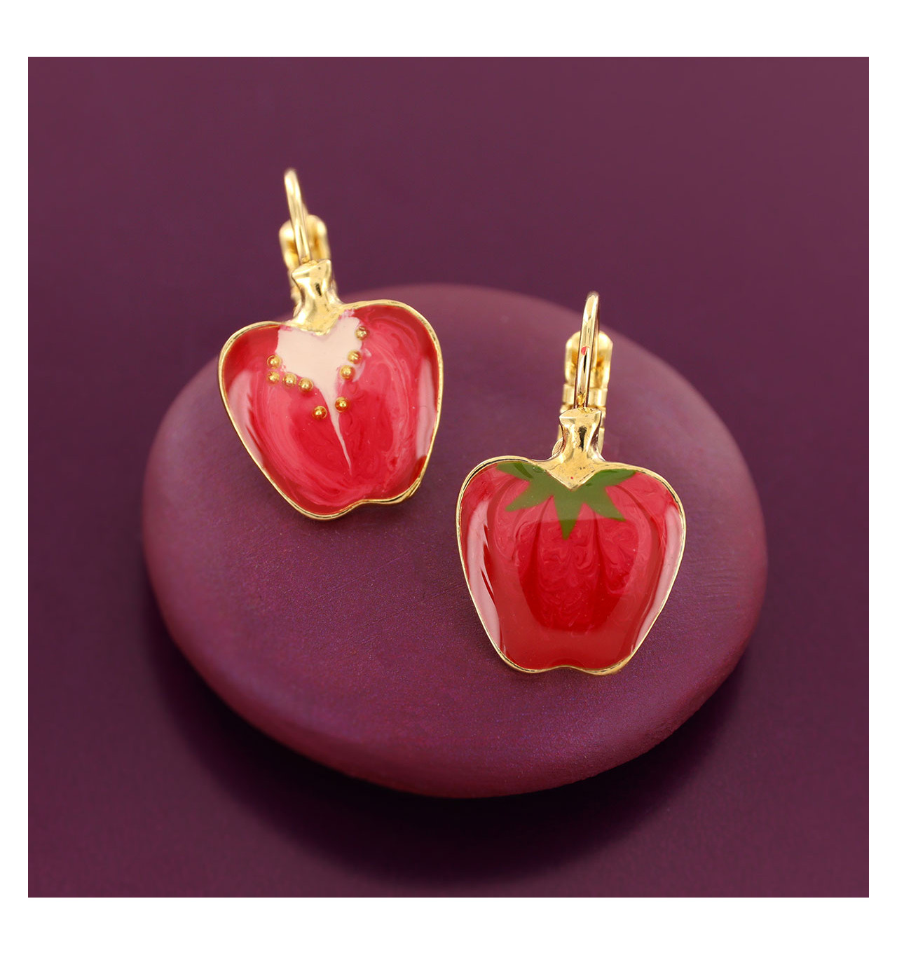 Bijoux Totem TARATATA TARATATA bijoux Boucles d’oreilles Dormeuses Paprika.