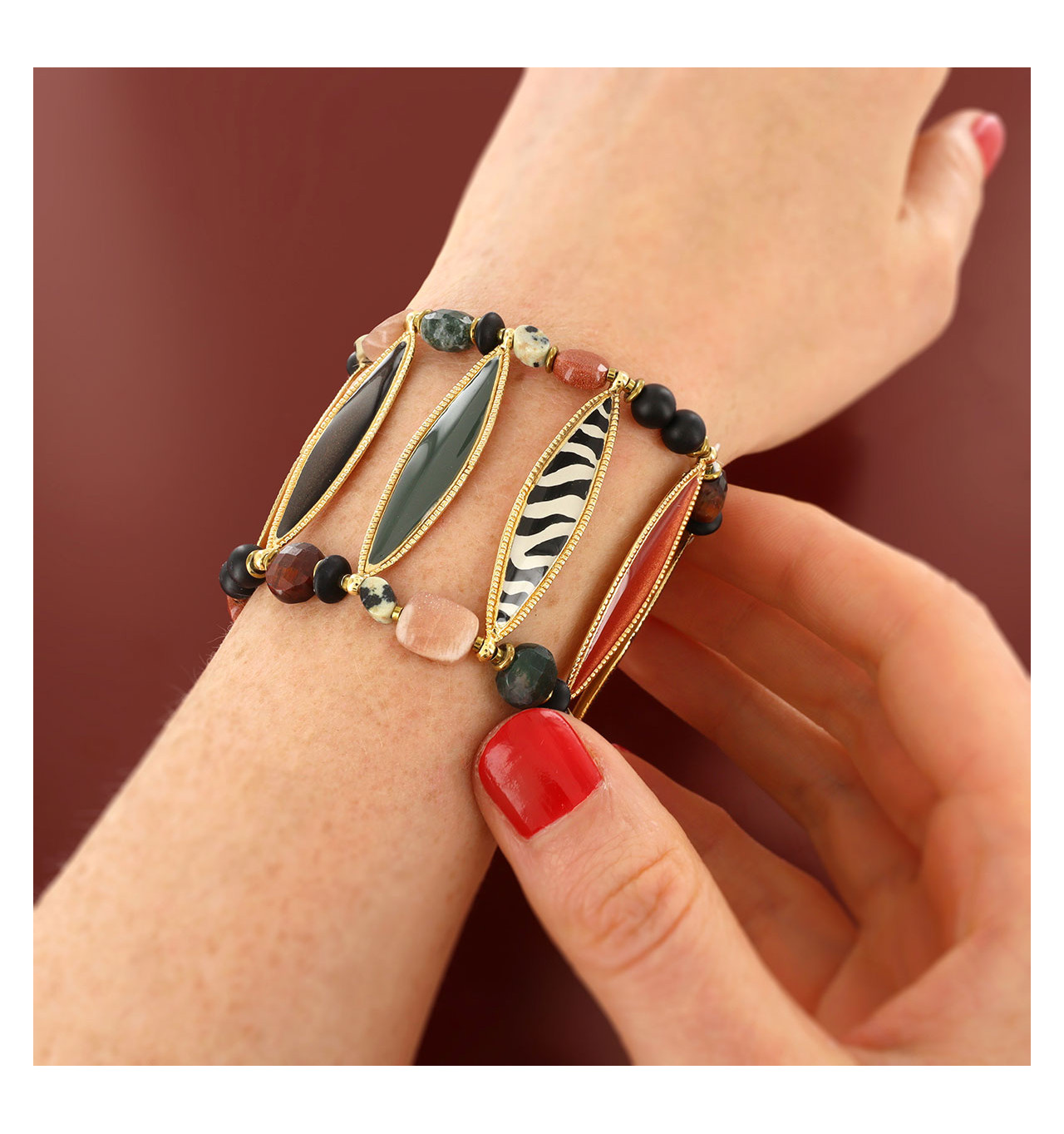 Bracelet Zebra, Marque Taratata | Bijoux Totem.
