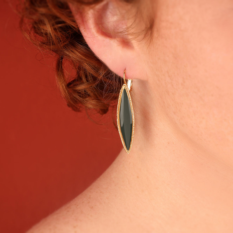 Dormeuses Zebra, Marque Taratata bijoux | Bijoux Totem