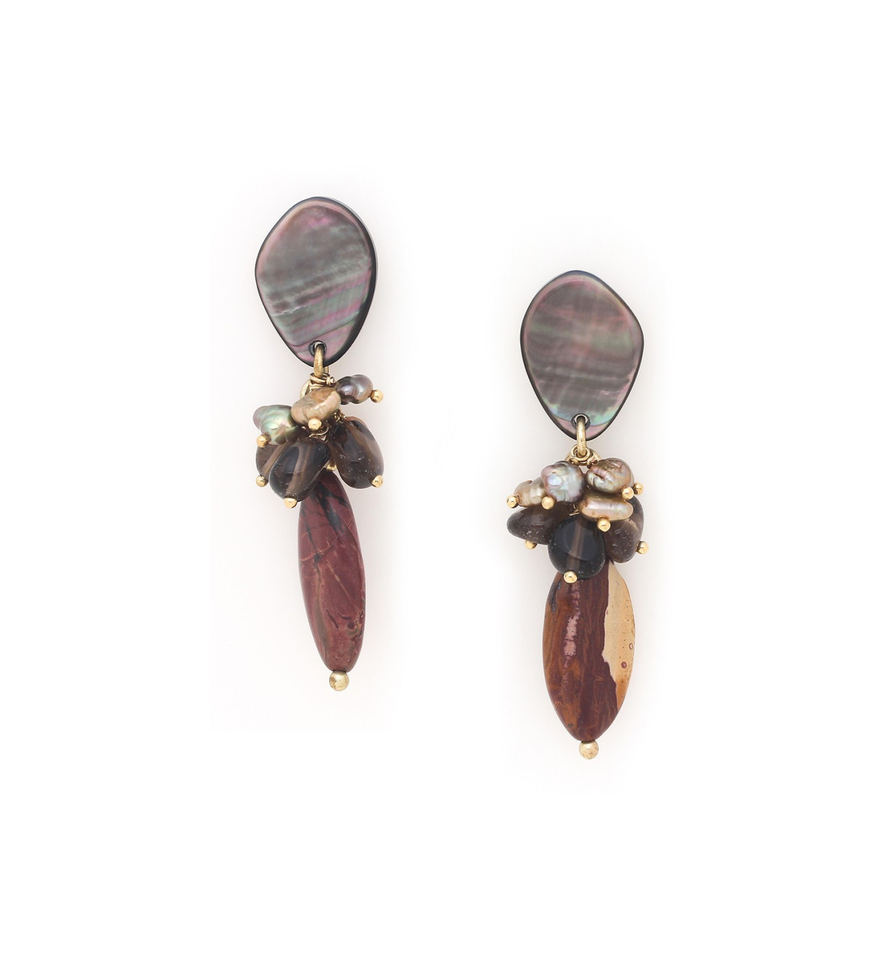 Bijoux Totem NATURE NATURE bijoux Boucles d'oreilles Poussoirs L’Ile Rousse.