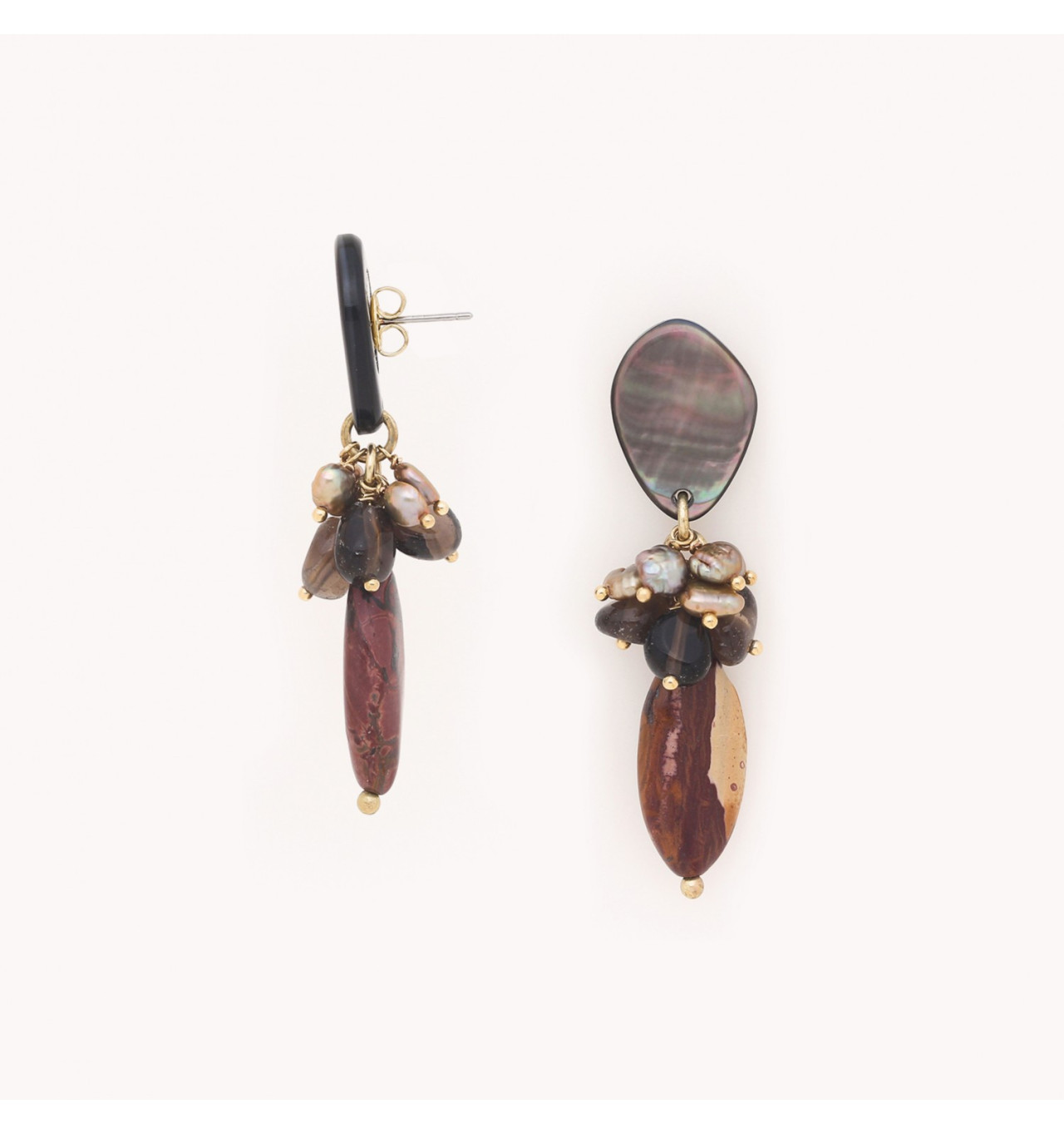 Bijoux Totem NATURE NATURE bijoux Boucles d'oreilles Poussoirs L’Ile Rousse.