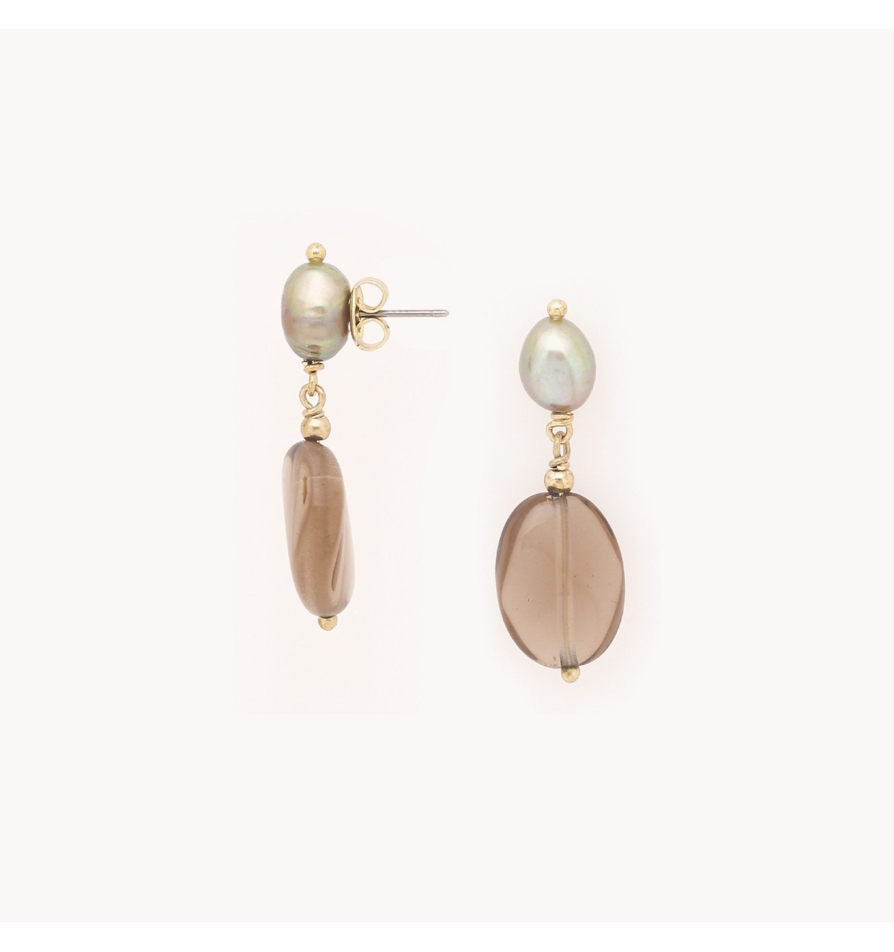 Bijoux Totem NATURE NATURE bijoux Boucles d'oreilles Poussoirs L’Ile Rousse.