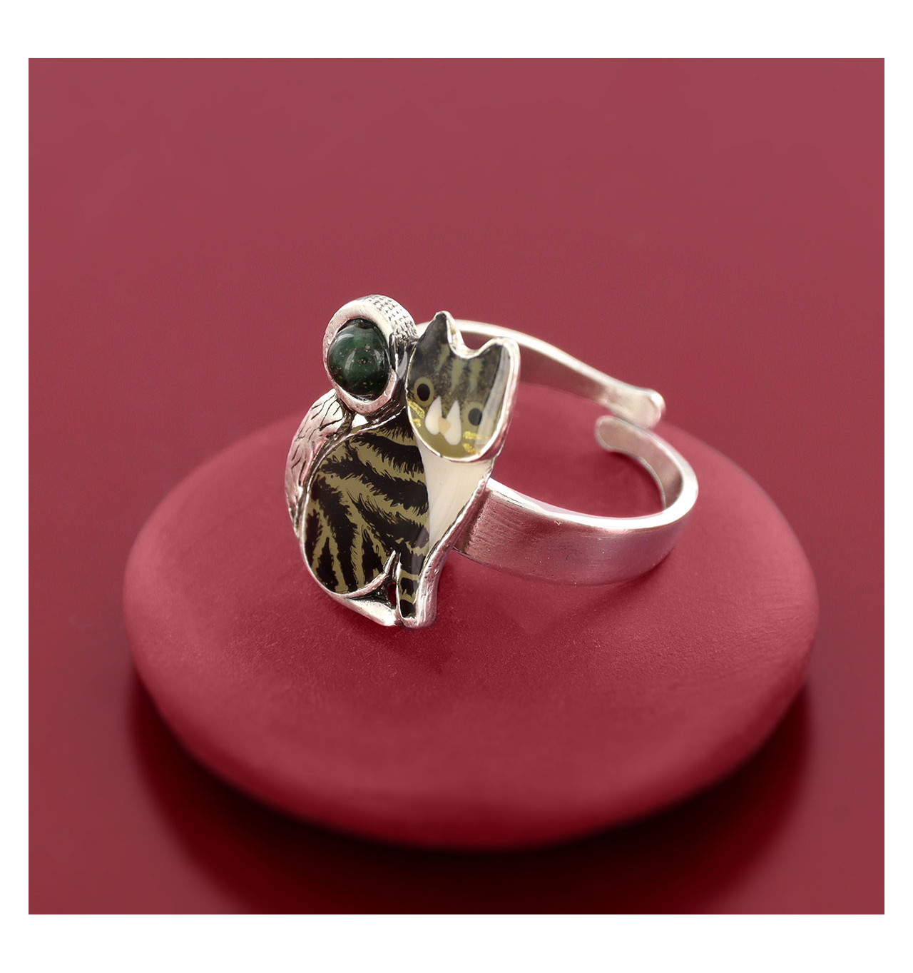 Bague réglable Tabby, Marque Taratata bijoux | Bijoux Totem.