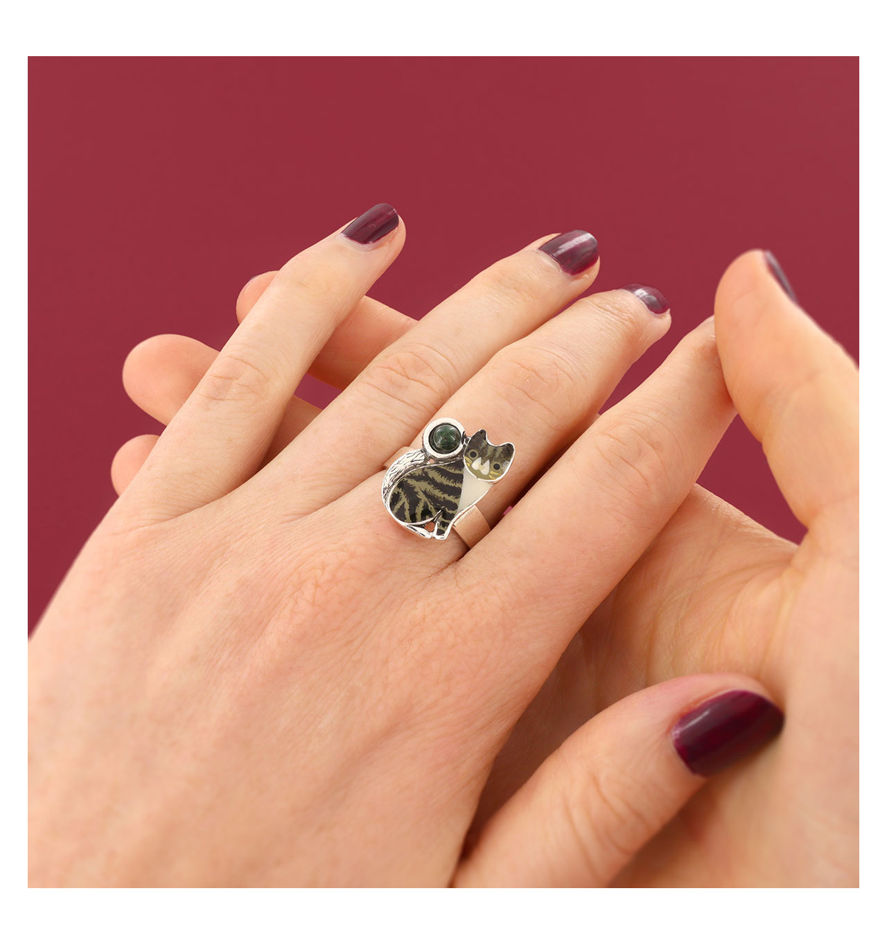 Bague réglable Tabby, Marque Taratata bijoux | Bijoux Totem.