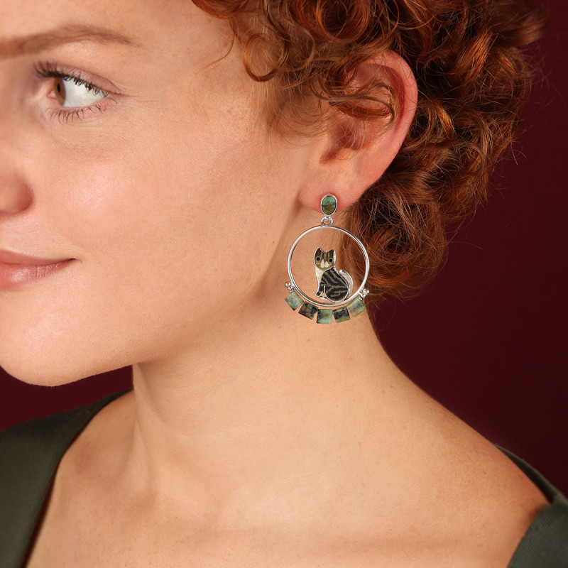 Boucles d'oreilles Tabby, Taratata bijoux | Bijoux Totem
