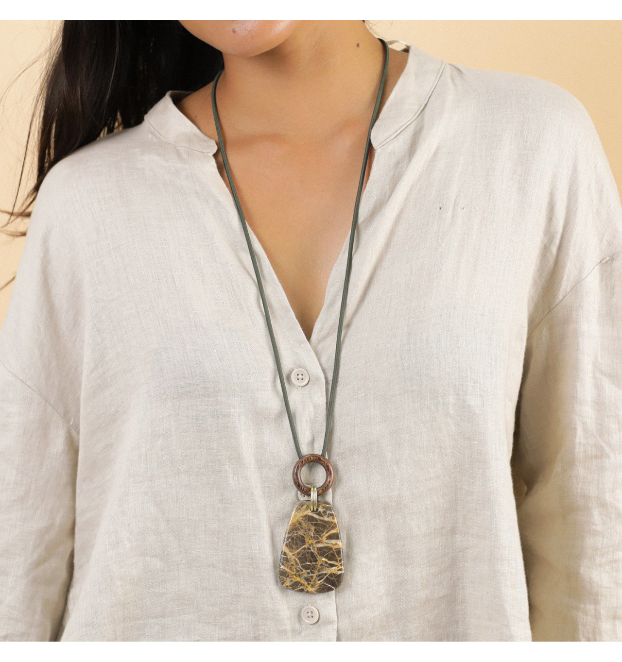 Bijoux Totem NATURE NATURE bijoux Collier Sautoir Komodo.