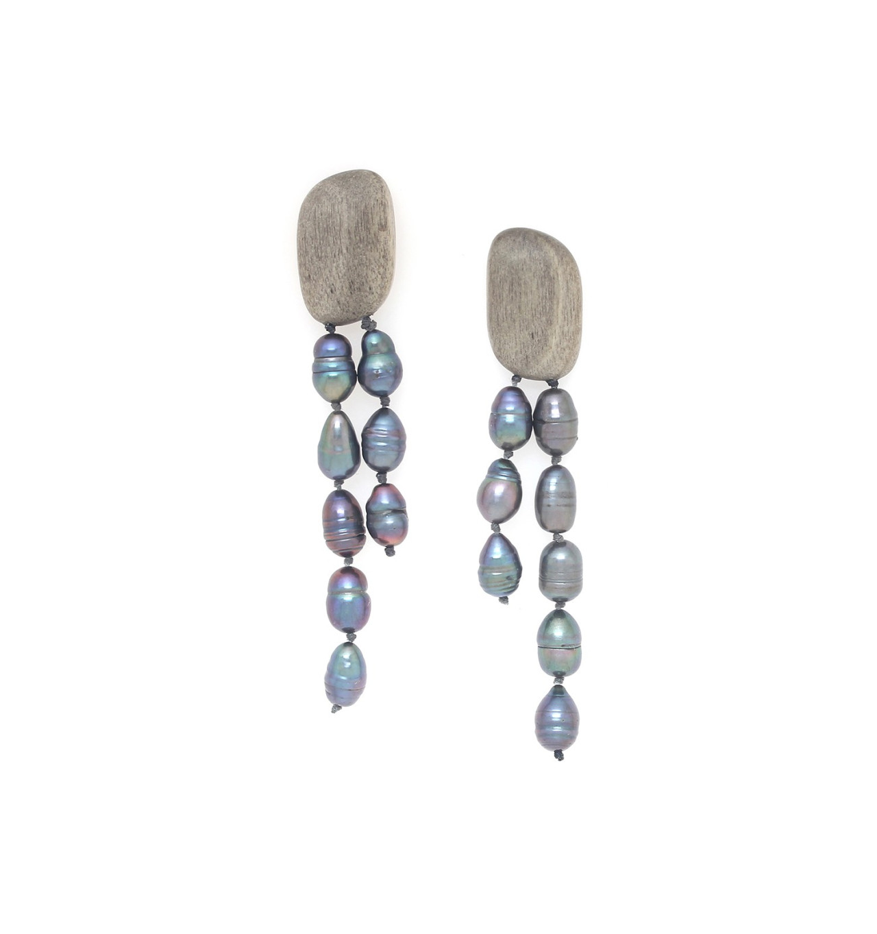 Bijoux Totem NATURE NATURE bijoux Boucles d'oreilles Poussoirs Pebble Beach.
