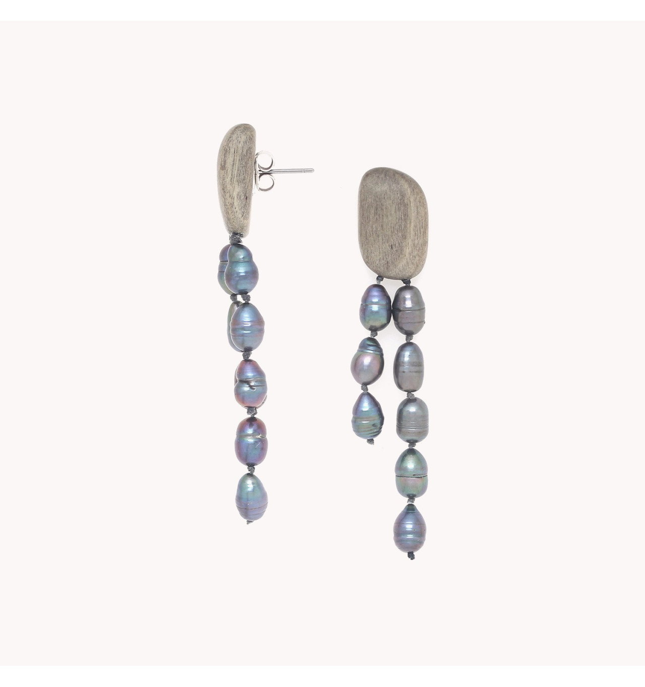 Bijoux Totem NATURE NATURE bijoux Boucles d'oreilles Poussoirs Pebble Beach.