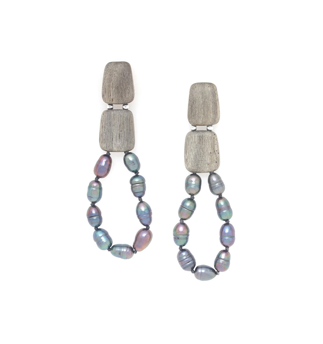 Bijoux Totem NATURE NATURE bijoux Boucles d'oreilles Poussoirs Pebble Beach.